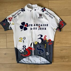 Cycling Francaise Des Jeux Jersey Sibille Size XL